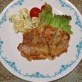プルンバゴ's cooksnap of when they made トンカツ肉のボリュームピカタ☆.