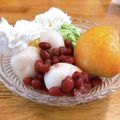 hapyriva's cooksnap of when they made 小豆と豆腐抹茶白玉＊和のプチパフェ。.