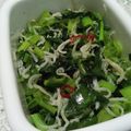 クック6DDPP8☆'s cooksnap of when they made ピリ辛♪「蕪の葉じゃこ炒め」.