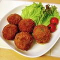 maroboo's cooksnap of when they made しいたけの肉詰めフライ.