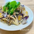 結真は道産子♪'s cooksnap of when they made 浅利とキノコの白だし.