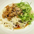 azbjbn's cooksnap of when they made お酒のシメの納豆ぶっかけうどん　鬼ネギ♪.