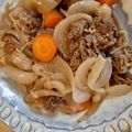 ｋａｍｉｙａｍａ's cooksnap of when they made 水増しレシピ☆切り干し大根の牛肉丼！.