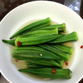 みろぷー's cooksnap of when they made 白だしで簡単！さっぱり☆オクラの浅漬け.