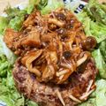 ほもい's cooksnap of when they made ハンバーグきのこソース.