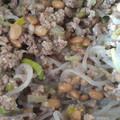 カクヨ's cooksnap of when they made 簡単♪しらたきと納豆ピリ辛炒め.