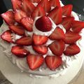 ピンクハロ's cooksnap of when they made デコレーション★苺のショートケーキ.
