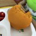 クックHE13FU☆'s cooksnap of when they made １歳☆卵牛乳不要♪レンジで蒸しパン☆.