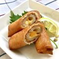 お料理ニャロメ's cooksnap of when they made トロッ✨パリッ✨ちくわのチーズ春巻き.