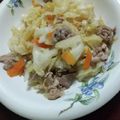つえちょん's cooksnap of when they made 豚肉と人参キャベツの生姜風炒め.
