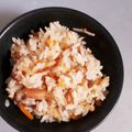 アクセル☆'s cooksnap of when they made 柿ピーごはん　 柿の種で炊き込みご飯　.