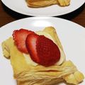 結衣のお母ちゃん's cooksnap of when they made 私の いちごパイ.