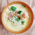 neko＊and…'s cooksnap of when they made 豆乳とアボカドの洋風みそ汁.