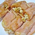 ぽろん５２６'s cooksnap of when they made ｶﾞｰﾘｯｸﾊﾞﾀｰｴﾉｷﾍﾞｰｺﾝ巻き.