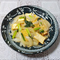 うまうま・らぶ's cooksnap of when they made 厚揚げ＊小松菜＊新玉ねぎの簡単炒め物.