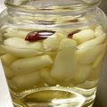 おちゃちゃ♪'s cooksnap of when they made 簡単！らっきょうの漬け方.