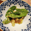 eiyoushi's cooksnap of when they made きぬさやと油あげの卵とじ♡.