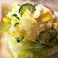 ほりもも's cooksnap of when they made ポテトサラダのきゅうりは水塩で！.