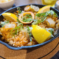 marimomori's cooksnap of when they made スキレット1つで簡単◎和風◎海鮮パエリア.