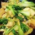 ばぁんすあん's cooksnap of when they made チンゲン菜の厚揚げ卵炒め.