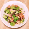 カプチーナ！'s cooksnap of when they made 海老とそら豆の中華炒め.