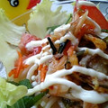 ちょこあや*'s cooksnap of when they made ☆*ﾟ ゜キムマヨ・うどん゜ﾟ*☆.