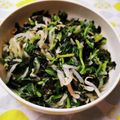 SUNMOONMOM's cooksnap of when they made 美味♪もやしとツルムラサキの海苔和え.
