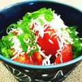 ＊sunlight＊'s cooksnap of when they made 冷やしトマト しらす 小葱.