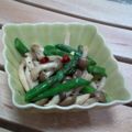 ３７チュウ's cooksnap of when they made アスパラとしめじのぺペロン風.