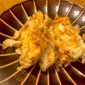 揚げ物love's cooksnap of when they made 簡単美味しい小エビと新玉ねぎのかき揚げ.