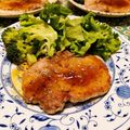 Miella's cooksnap of when they made 余熱でやわらかポークソテー.