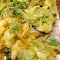 ばたみそーぱん☆'s cooksnap of when they made 空豆と三つ葉のかき揚げ.