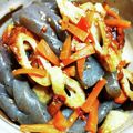 nonopeko's cooksnap of when they made 竹輪とこんにゃくの甘辛炒め【作り置き】.