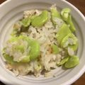 明日も晴れ's cooksnap of when they made シンプル塩味＊そら豆と塩昆布ごはん.