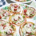 chako106HM's cooksnap of when they made 餃子の皮でお手軽ピザ.