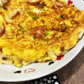 my7033's cooksnap of when they made 超簡単　うどんねぎ玉子でお好み焼き風.