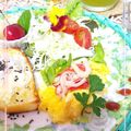 sakuraロゼット's cooksnap of when they made さやえんどうを可愛く切ってお弁当に.