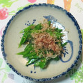 おはなすき's cooksnap of when they made たくさん食べれる＾＾きぬさやのおひたし♪.