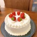 hnm :D's cooksnap of when they made た～っぷり苺♪バースデーケーキ.