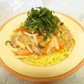 龍青空ママ's cooksnap of when they made 豚肉と大根のあんかけ焼きそば.