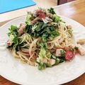 ちえたろう's cooksnap of when they made トマトとサラダチキンの冷製パスタ☆.