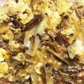 まねぶ's cooksnap of when they made 缶詰め サンマの蒲焼 卵とじ ウナとじ風.