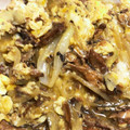 まねぶ's cooksnap of when they made 缶詰め サンマの蒲焼 卵とじ ウナとじ風.