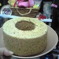 yuukachaan's cooksnap of when they made ミルクティーシフォンケーキ.