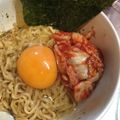 クックXM28NF☆'s cooksnap of when they made かまたまサッポロ一番　韓国風ごまキムチ.