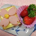 みっちゃん❇️68's cooksnap of when they made ♡春のギョニソお花トースト♡.