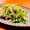 ＊あんず食堂＊'s cooksnap of when they made ☆しらすと韓国のりの簡単水菜サラダ☆.
