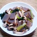 ポニーリボン's cooksnap of when they made 簡単！あと一品♪小松菜と蒟蒻と椎茸の煮物.