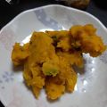 もかもかと's cooksnap of when they made レーズンinカボチャの巾着(離乳食).