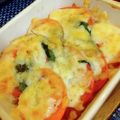 古賀竜一's cooksnap of when they made 【簡単】トマトとバジルのチーズ焼き.